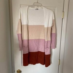 Women's Cardigan Color Block Striped